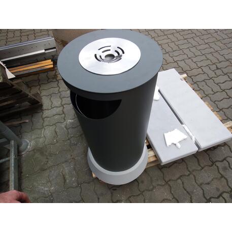 Lauko šiukšliadėžė dažyta arba Corten metalo 75 /100L 'Exclusive / STF/19-07-45/MDL'