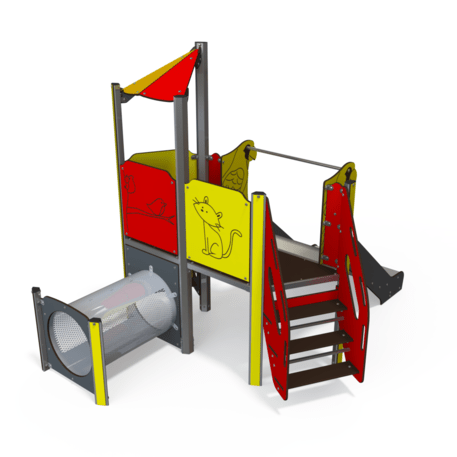 Žaidimų aikštelių kompleksas vaikams nuo 2 metų amžiaus – kolekcija 'MINI / MBG-2166_MI 09-1012-T01'