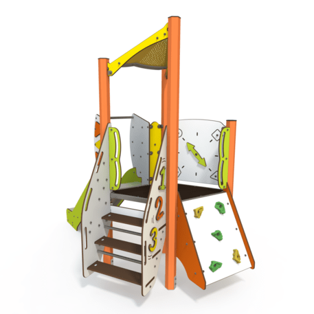 Žaidimų aikštelių kompleksas vaikams nuo 2 metų amžiaus – kolekcija 'MINI / MBG-2186_MI 09-1037-AC07'