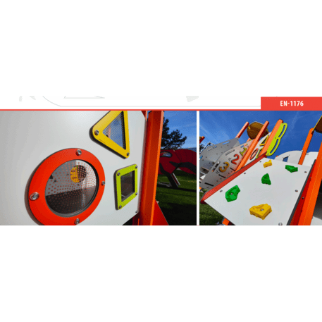 Žaidimų aikštelių kompleksas vaikams nuo 2 metų amžiaus – kolekcija 'MINI / MBG-2186_MI 09-1037-AC07'