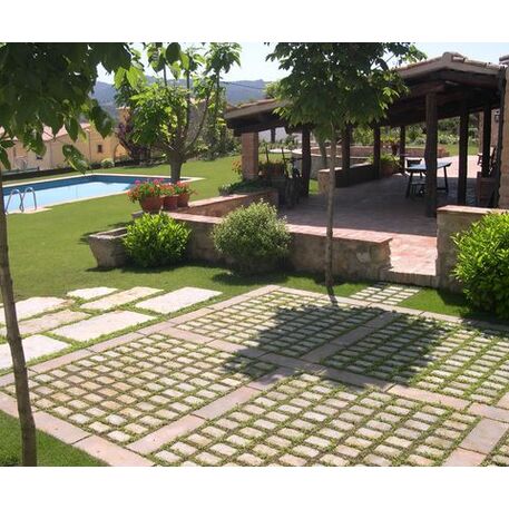 Biologiškai skaidomas medienos kompozito separatorius – žolei augti tarp trinkelių 'Rasen-Mohr ®'