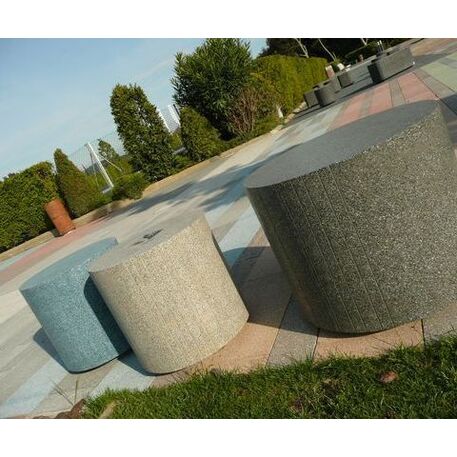 Betoninis modulinis suolas su LED apšvietimu 'Circle Puff Ø45cm / Ø60cm'