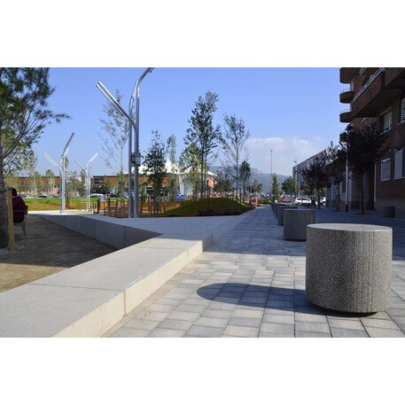 Betoninis modulinis suolas su LED apšvietimu 'Circle Puff Ø45cm / Ø60cm'