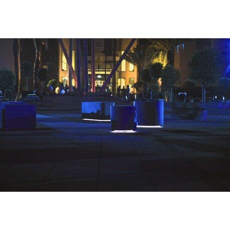 Betoninis modulinis suolas su LED apšvietimu 'Circle Puff Ø45cm / Ø60cm'