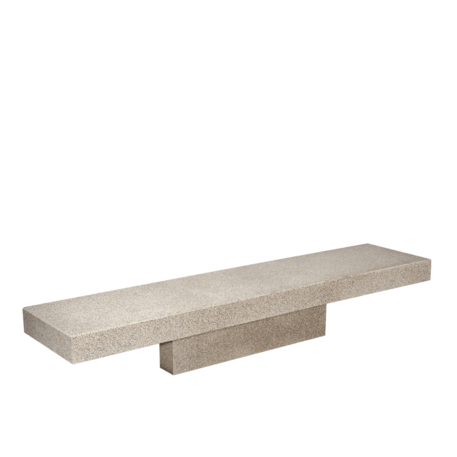 Betoninis modulinis suolas be atlošo 'Premium / Pause Central 262,5cm'