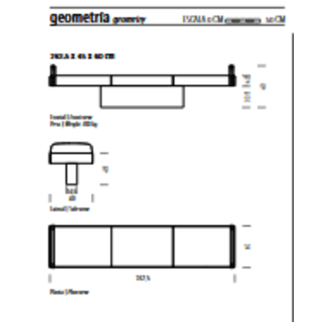 Betoninis modulinis suolas be atlošo 'Premium / Pause Central 262,5cm'