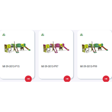 Žaidimų aikštelių kompleksas vaikams nuo 2 metų amžiaus – kolekcija 'MINI / MBG-2323_MI 09-3013-P98'