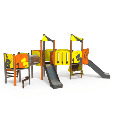Žaidimų aikštelių kompleksas vaikams nuo 2 metų amžiaus – kolekcija 'MINI / MBG-2333_MI 09-3020-N22'