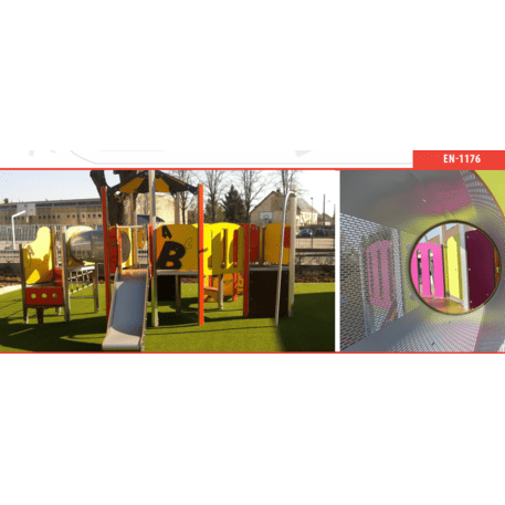 Žaidimų aikštelių kompleksas vaikams nuo 2 metų amžiaus – kolekcija 'MINI / MBG-2333_MI 09-3020-N22'