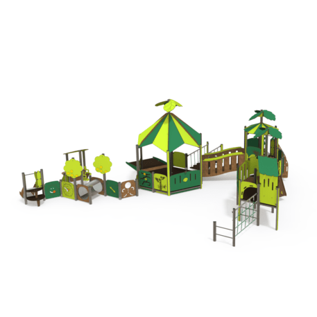 Žaidimų aikštelių kompleksas vaikams nuo 2 metų amžiaus – kolekcija 'MINI / MBG-2343_MI 09-6001-P15'