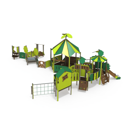 Žaidimų aikštelių kompleksas vaikams nuo 2 metų amžiaus – kolekcija 'MINI / MBG-2343_MI 09-6001-P15'