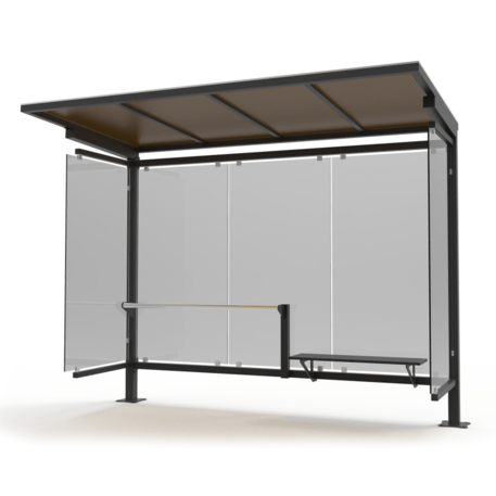 Autobusų stotelės stoginė, paviljonas 'MBG_5010 / Plaza 02'