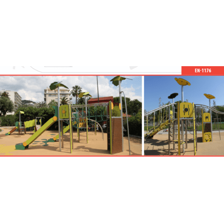 Žaidimų aikštelių kompleksas vaikams nuo 2 iki 12 metų amžiaus – kolekcija 'MEGA / MBG-2520_ME 18-1002-I99'