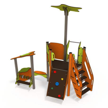 Kompleks placu zabaw dla dzieci od 2. roku życia – kolekcja 'MAXI / MBG-2370_MA 12-1035-O99'