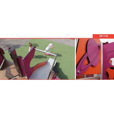 Kompleks placu zabaw dla dzieci od 2. roku życia – kolekcja 'MAXI / MBG-2370_MA 12-1035-O99'