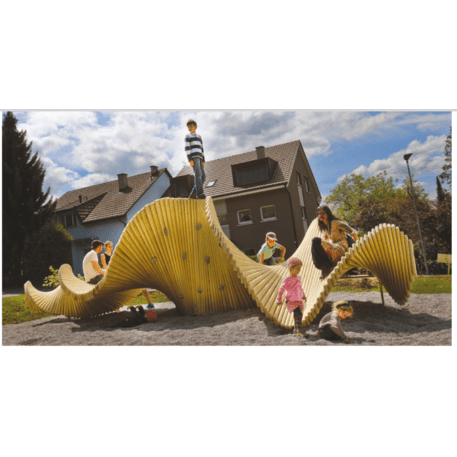 Vaikų žaidimų aikštelių įranga „Climbslide 8.0“, kolekcija Playsculptures®