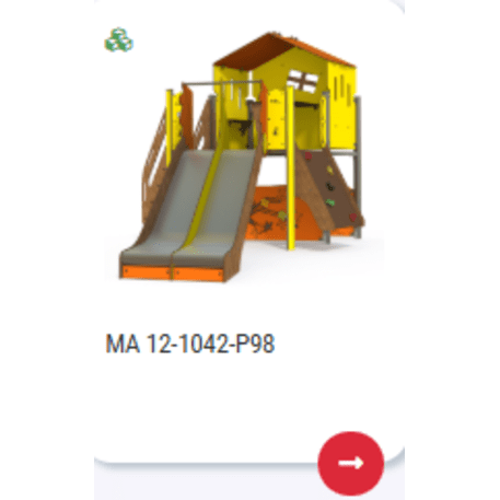 Žaidimų aikštelių kompleksas vaikams nuo 2 iki 10 metų amžiaus – kolekcija 'MAXI / MBG-2377_MA 12-1042-P15'