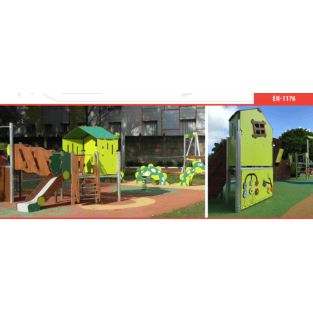 Žaidimų aikštelių kompleksas vaikams nuo 2 iki 10 metų amžiaus – kolekcija 'MAXI / MBG-2377_MA 12-1042-P15'