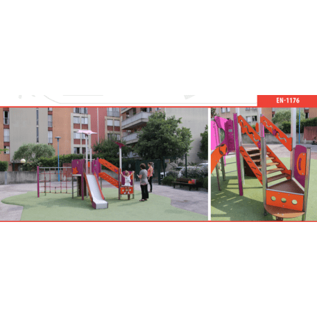 Žaidimų aikštelių kompleksas vaikams nuo 2 iki 10 metų amžiaus – kolekcija 'MAXI / MBG-2401_MA 12-2010-P15'