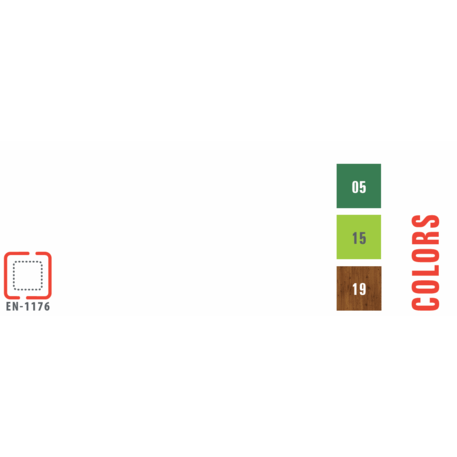Spielplatzkomplex für Kinder von 2 bis 12 Jahren – Kollektion 'MEGA / MBG-2527_ME 18-1018-P15'