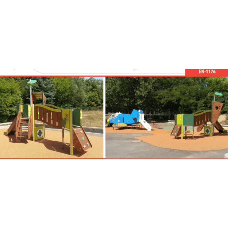 Complesso per parco giochi per bambini dai 2 anni – collezione 'MAXI / MBG-2416_MA 12-2060-P15'