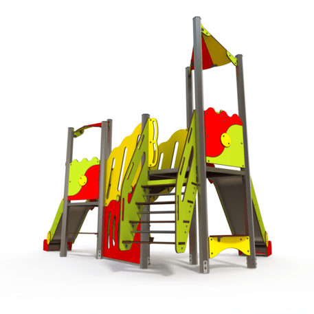 Complesso per parco giochi per bambini dai 2 anni – collezione 'MAXI / MBG-2421_MA 12-2068-E22'