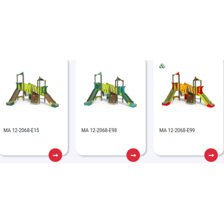 Complesso per parco giochi per bambini dai 2 anni – collezione 'MAXI / MBG-2421_MA 12-2068-E22'