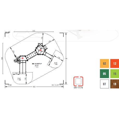 Игровой комплекс для детей от 2 лет – коллекция 'MAXI / MBG-2431_MA 12-2077-P15'