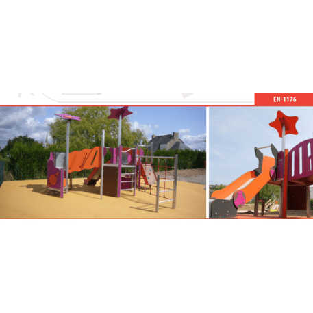 Žaidimų aikštelių kompleksas vaikams nuo 2 iki 10 metų amžiaus – kolekcija 'MAXI / MBG-2482_MA 12-3048-P15'