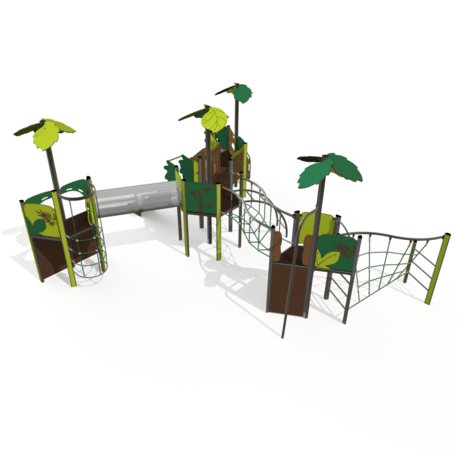 Kompleks placu zabaw dla dzieci od 2. roku życia – kolekcja 'MAXI / MBG-2498_MA 12-4005-P15'