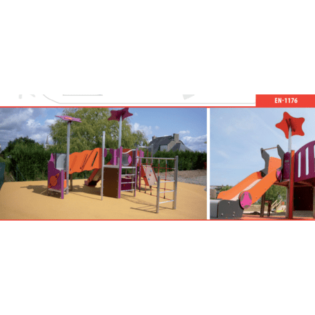 Kompleks placu zabaw dla dzieci od 2. roku życia – kolekcja 'MAXI / MBG-2498_MA 12-4005-P15'