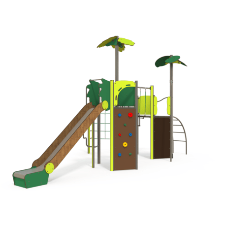 Žaidimų aikštelių kompleksas vaikams nuo 2 iki 12 metų amžiaus – kolekcija 'MEGA / MBG-2551_ME 18-2029-P15'