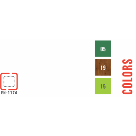 Žaidimų aikštelių kompleksas vaikams nuo 2 iki 12 metų amžiaus – kolekcija 'MEGA / MBG-2561_ME 18-2036-I99'