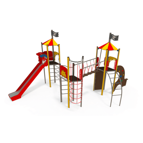 Žaidimų aikštelių kompleksas vaikams nuo 2 iki 12 metų amžiaus – kolekcija 'MEGA / MBG-2596_ME 18-3038-T02'