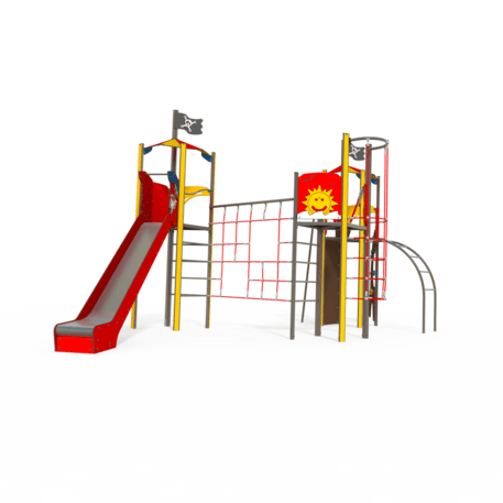 Žaidimų aikštelių kompleksas vaikams nuo 2 iki 12 metų amžiaus – kolekcija 'MEGA / MBG-2596_ME 18-3038-T02'