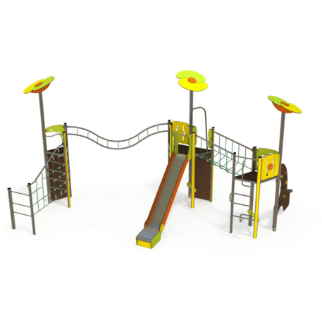 Žaidimų aikštelių kompleksas vaikams nuo 2 iki 12 metų amžiaus – kolekcija 'MEGA / MBG-2603_ME 18-3044-I99'