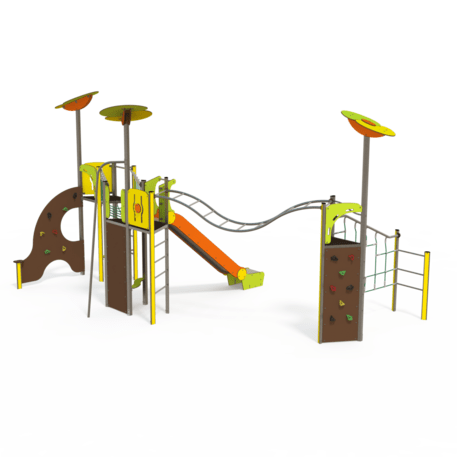 Žaidimų aikštelių kompleksas vaikams nuo 2 iki 12 metų amžiaus – kolekcija 'MEGA / MBG-2603_ME 18-3044-I99'