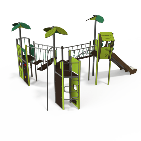 Žaidimų aikštelių kompleksas vaikams nuo 2 iki 12 metų amžiaus – kolekcija 'MEGA / MBG-2611_ME 18-4020-P15'