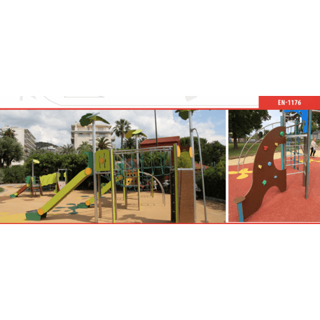 Žaidimų aikštelių kompleksas vaikams nuo 2 iki 12 metų amžiaus – kolekcija 'MEGA / MBG-2611_ME 18-4020-P15'