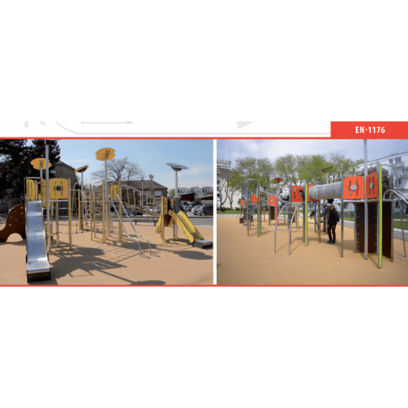 Žaidimų aikštelių kompleksas vaikams nuo 2 iki 12 metų amžiaus – kolekcija 'MEGA / MBG-2611_ME 18-4020-P15'