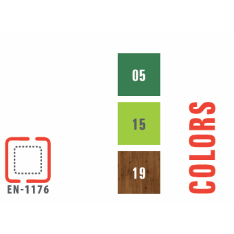 Žaidimų aikštelių kompleksas vaikams nuo 2 iki 12 metų amžiaus – kolekcija 'MEGA / MBG-2611_ME 18-4020-P15'
