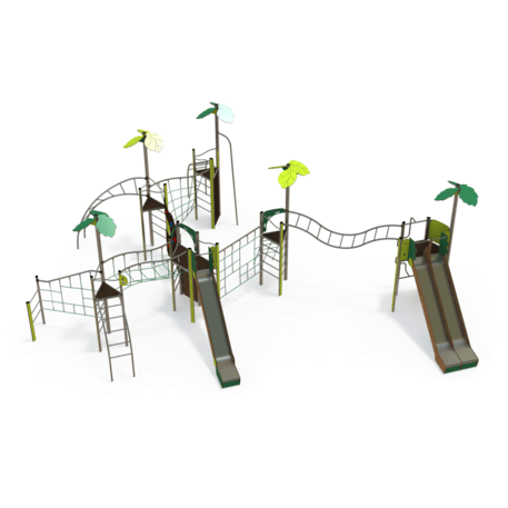 Žaidimų aikštelių kompleksas vaikams nuo 2 iki 12 metų amžiaus – kolekcija 'MEGA / MBG-2633_ME 18-6002-P15'