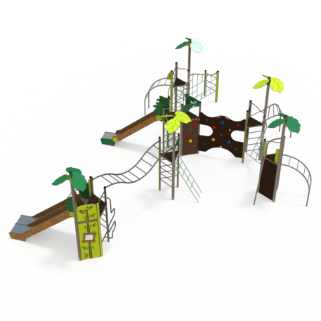 Žaidimų aikštelių kompleksas vaikams nuo 2 iki 12 metų amžiaus – kolekcija 'MEGA / MBG-2633_ME 18-6002-P15'
