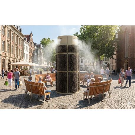 Lauko druskų kambarys (Haloterapija) su suolais iš iroko medienos 'Premium Collection / STF/28-41-02/MDL'