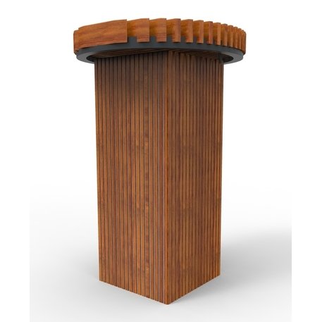 Lauko druskų kambarys – haloterapija su iroko mediena 'Premium Collection / STF/27-41-07/MDL'