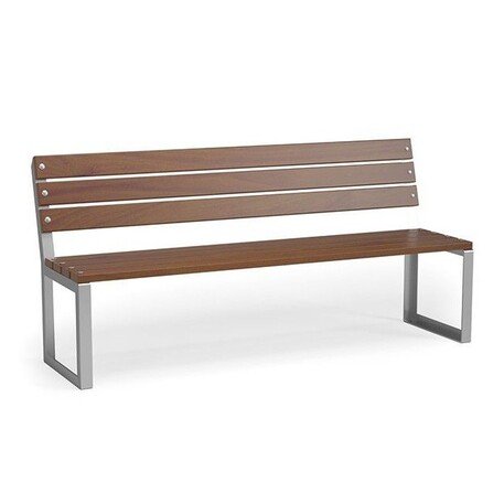 Metalinis suolas su atlošu ir medine sėdimąja dalimi 'MBG/06-Brzask / 150-180cm'