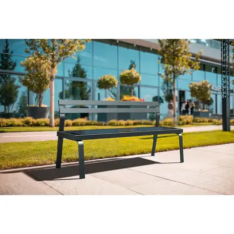 Išmanus suoliukas su saulės baterija, USB įkrovimu ir Smart City funkcijomis 'Sun Smart Classic Bench 2'