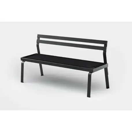 Išmanus suoliukas su saulės baterija, USB įkrovimu ir Smart City funkcijomis 'Sun Smart Classic Bench 2'
