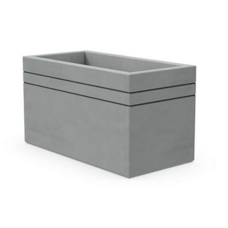 Concrete flower planter 'Brno' 117x59xH/65cm