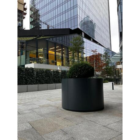 Apvalus metalinis lauko vazonas (gėlinė) 'Premium Collection / STF/07-20-10/MDL'